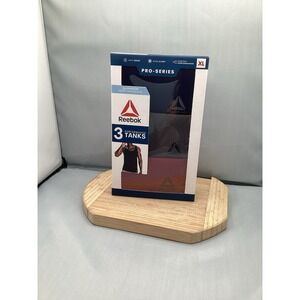 REEBOK Mens XLarge Tank Tops Performance 3 Pack. New Sealed.